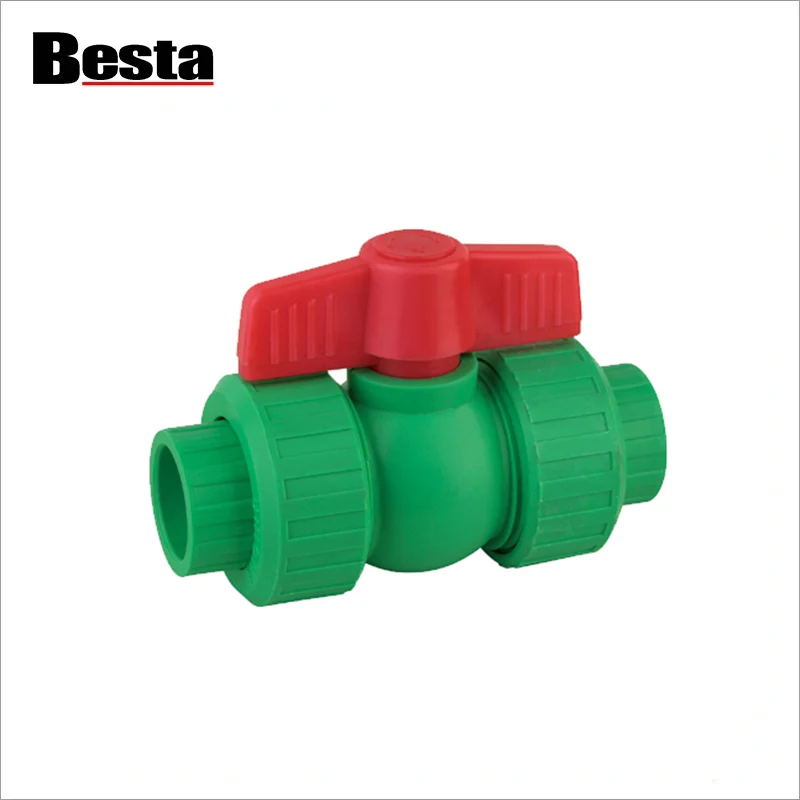 PPR Duplex Unionis Plastic Ball Valve